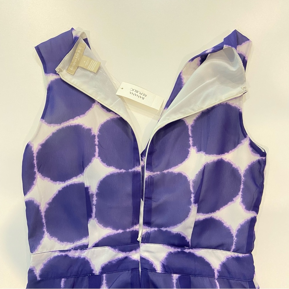 Banana Republic NWT sheath dress flowy lightweight wrap V neckline sleeveless 0 - Picture 5 of 13